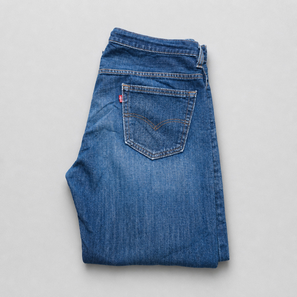 Levis 569 Jeans Mens 34x30 Loose Straight Medium Wash Blue Denim Red Tab